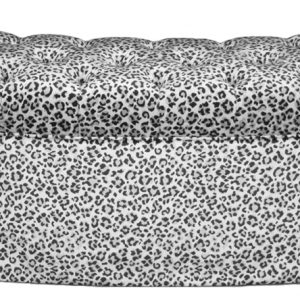 TUFTED CURVED BENCH